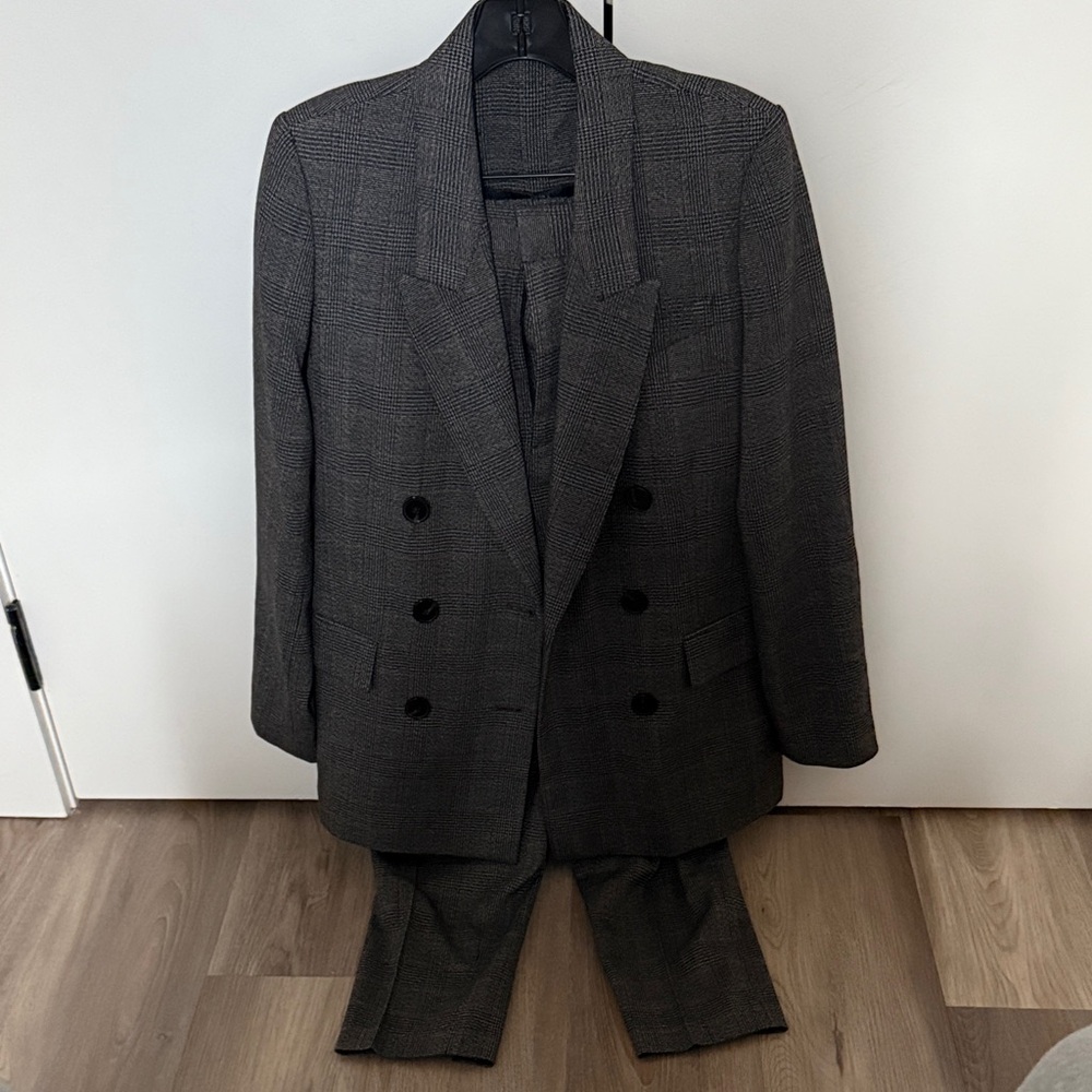 Zara women’s pant suit- jacket and pants.